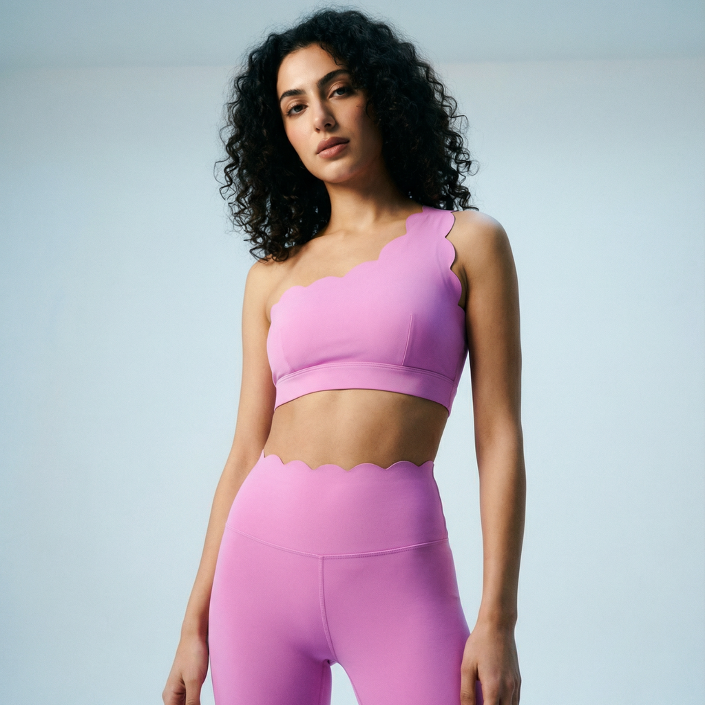 Top Une Bretelle Femme – Bord Sculpté & Seconde Peau