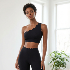 Top Une Bretelle Femme – Bord Sculpté & Seconde Peau