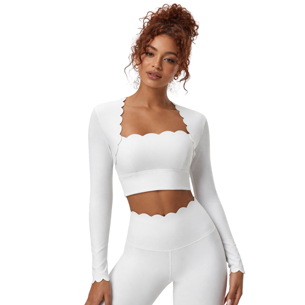 Top Crop Manches Longues Femme – Effet Seconde Peau