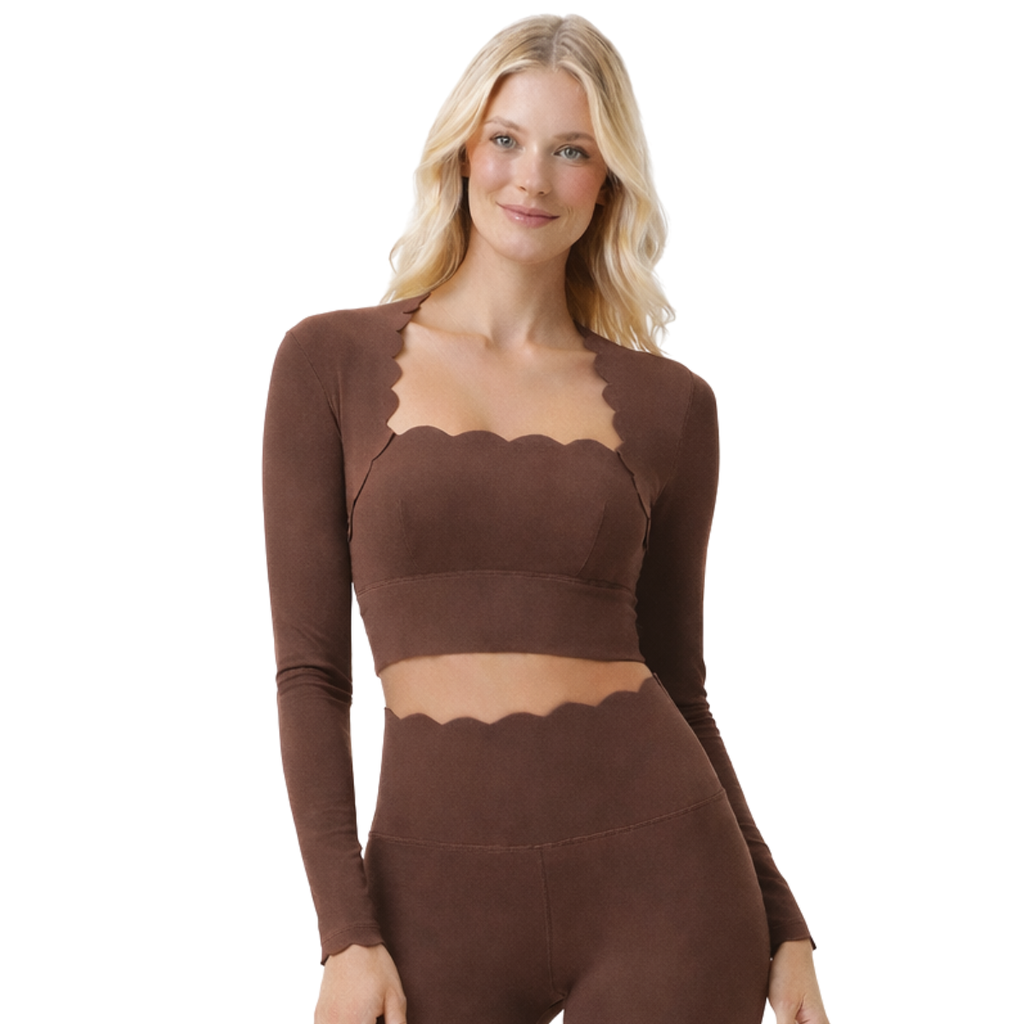 Top Crop Manches Longues Femme – Effet Seconde Peau
