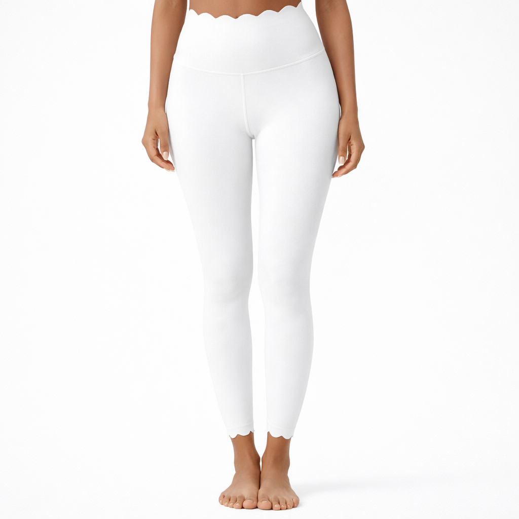 Legging Taille Haute Femme Blanc